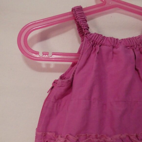 CHILDREN'S PLACE 3T Toddler Girls Charming Pink Tiered Halter Dress - Picture 10 of 16